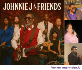collage of Johnnie J and Friends singing